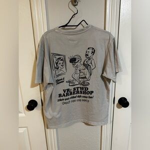 STWD VR STWD Barbershop Graphic Tee Gray | Virtual Reality Barber Shirt Size M